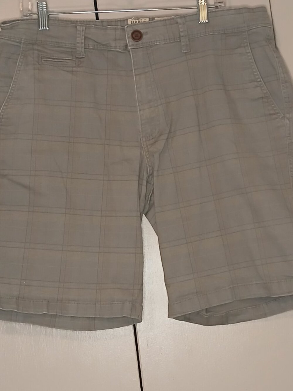Redhead Brand Co. Men's 36 Gray Blue Plaid Golf Shorts (1033E23)